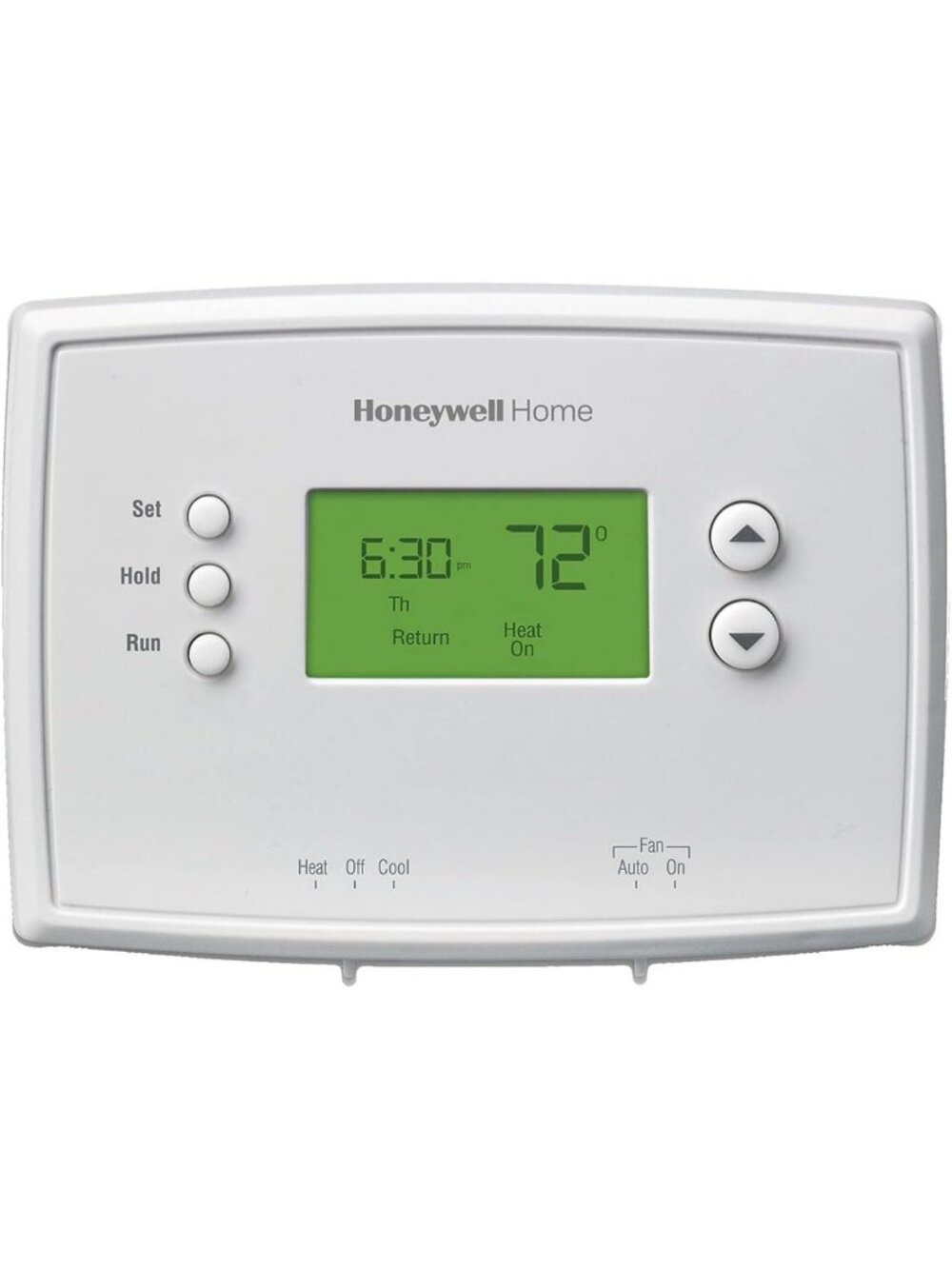 5-2 Day Programmable Thermostat for Home - Energy Efficient, Easy to Use, White